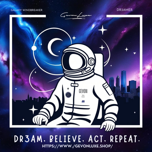 Cosmic Couture: Step into the Galaxy Dr3amer Quilted Windbreaker